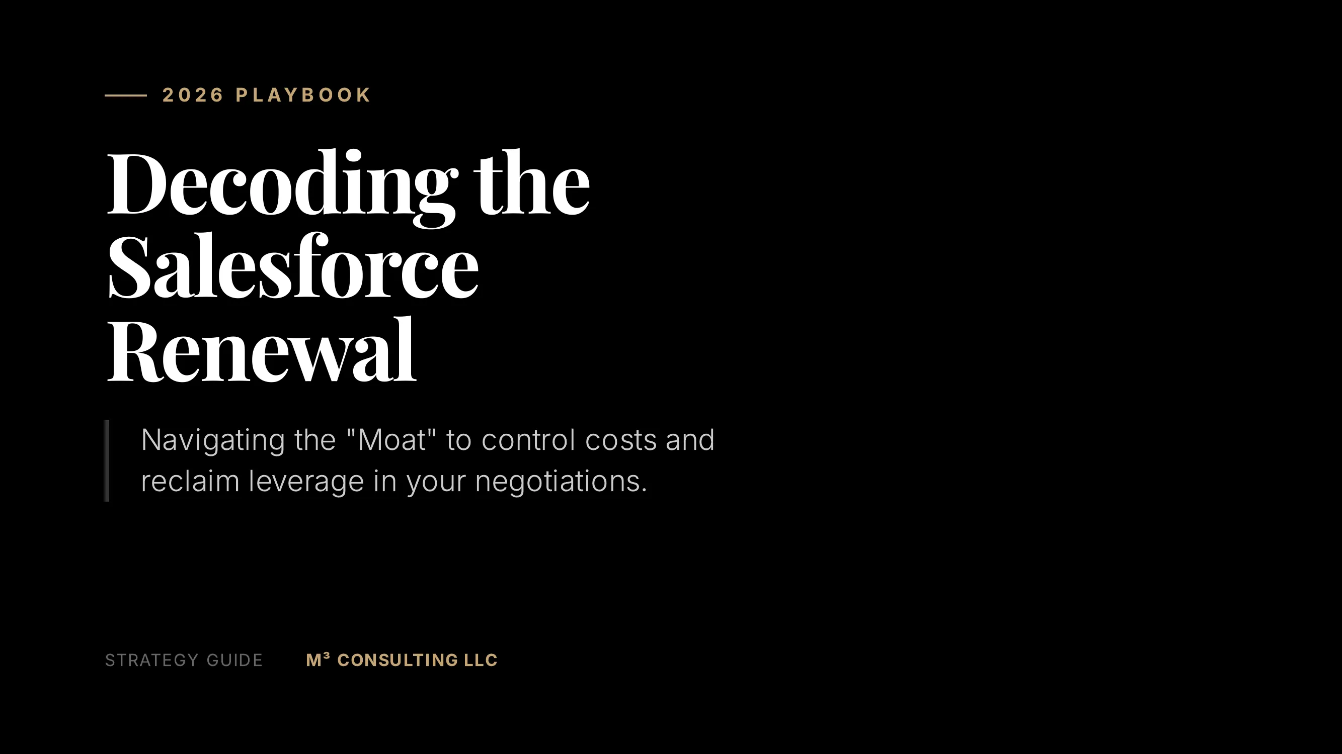 Decoding the Salesforce Renewal Playbook